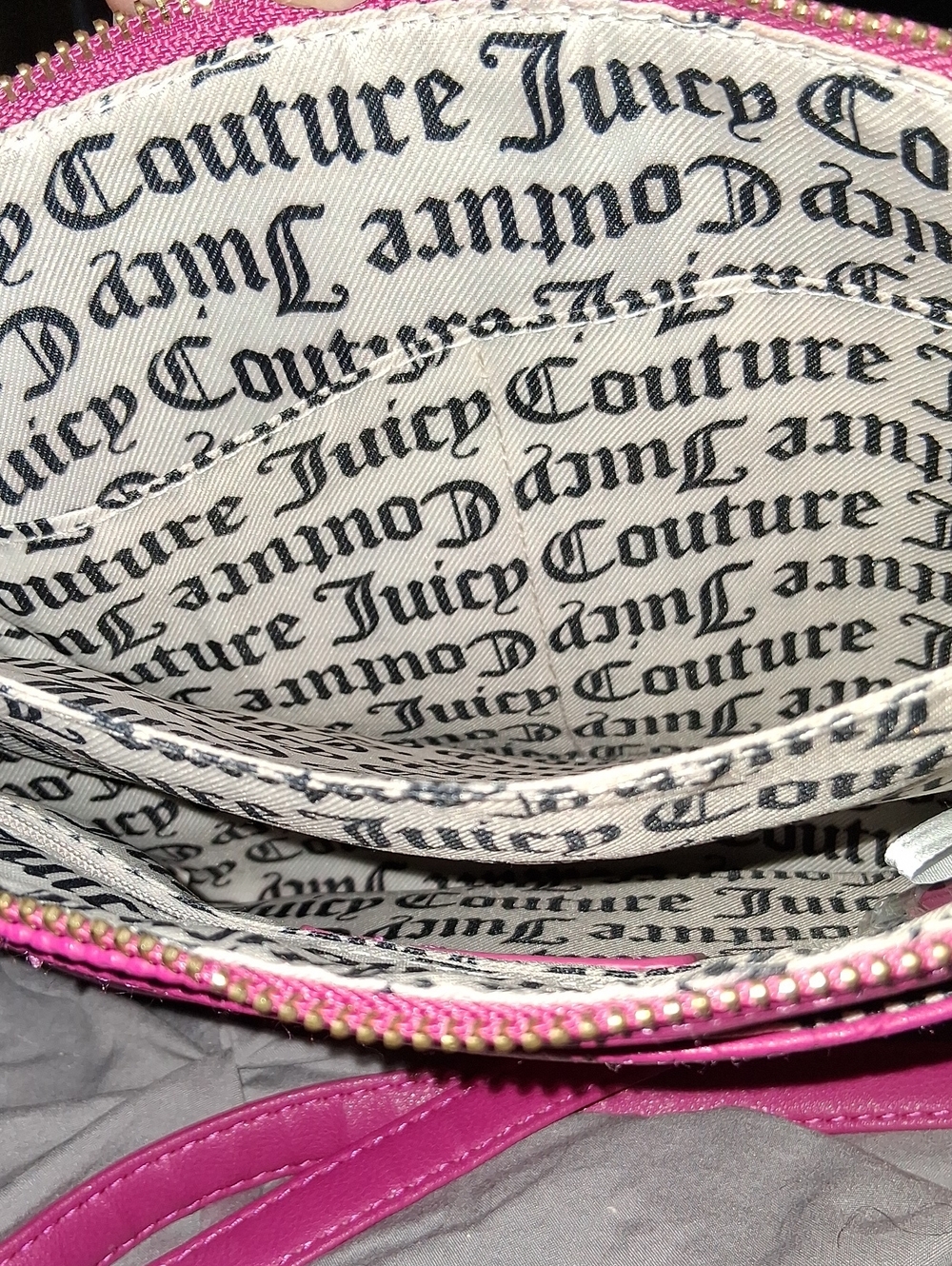 Juicy Couture Hot Pink Embossed Crossbody Bag - Picture 6 of 7